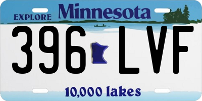 MN license plate 396LVF
