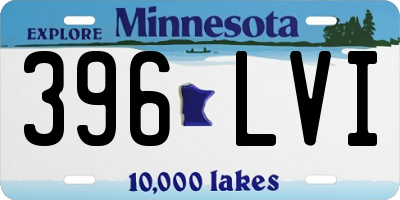 MN license plate 396LVI