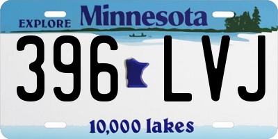 MN license plate 396LVJ