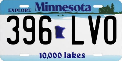 MN license plate 396LVO