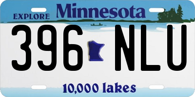MN license plate 396NLU