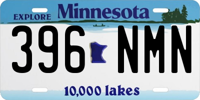 MN license plate 396NMN