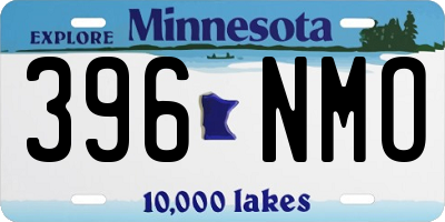 MN license plate 396NMO