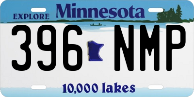 MN license plate 396NMP