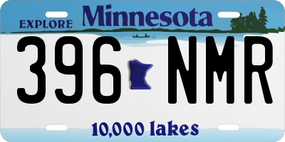 MN license plate 396NMR