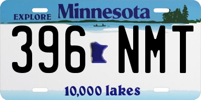 MN license plate 396NMT