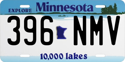 MN license plate 396NMV