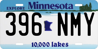 MN license plate 396NMY