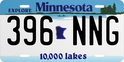 MN license plate 396NNG
