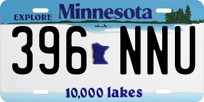 MN license plate 396NNU