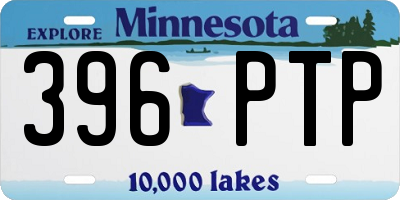 MN license plate 396PTP