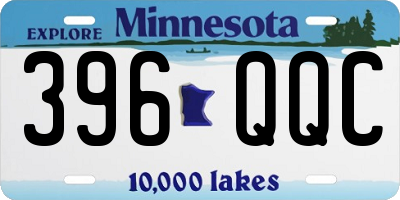 MN license plate 396QQC