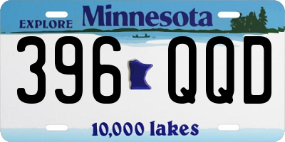 MN license plate 396QQD
