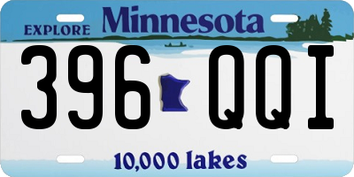 MN license plate 396QQI
