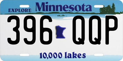 MN license plate 396QQP