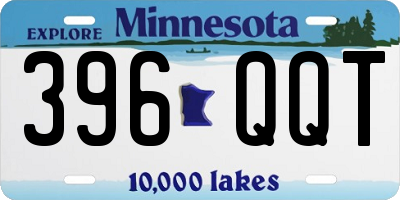 MN license plate 396QQT
