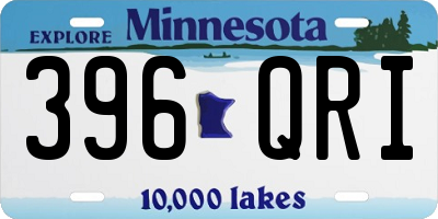 MN license plate 396QRI