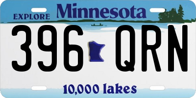 MN license plate 396QRN
