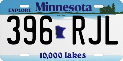 MN license plate 396RJL