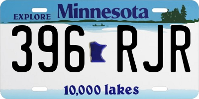 MN license plate 396RJR