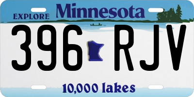 MN license plate 396RJV