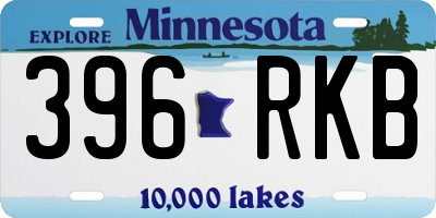 MN license plate 396RKB