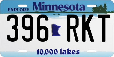 MN license plate 396RKT
