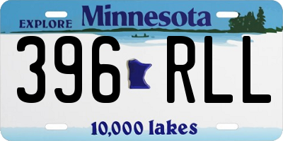 MN license plate 396RLL