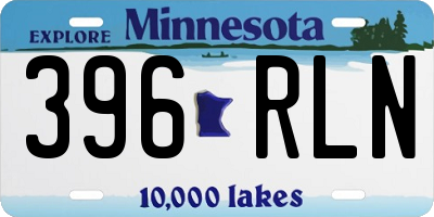 MN license plate 396RLN