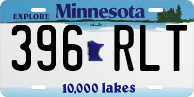 MN license plate 396RLT