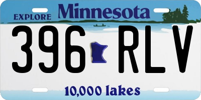 MN license plate 396RLV