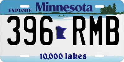 MN license plate 396RMB