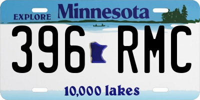 MN license plate 396RMC