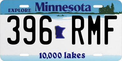 MN license plate 396RMF