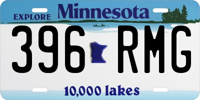 MN license plate 396RMG