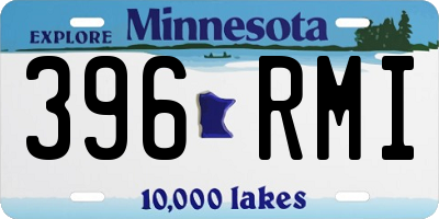 MN license plate 396RMI