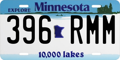 MN license plate 396RMM