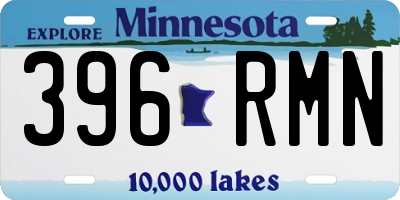 MN license plate 396RMN