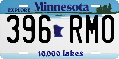MN license plate 396RMO