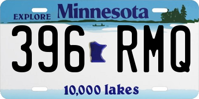 MN license plate 396RMQ