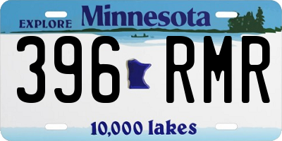 MN license plate 396RMR