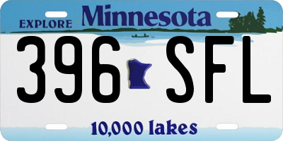MN license plate 396SFL