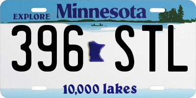 MN license plate 396STL