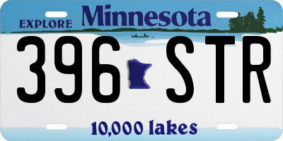 MN license plate 396STR