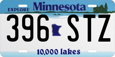 MN license plate 396STZ