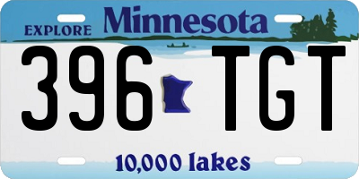 MN license plate 396TGT