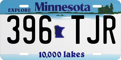 MN license plate 396TJR