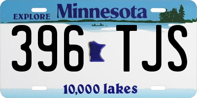 MN license plate 396TJS