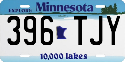 MN license plate 396TJY