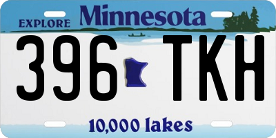 MN license plate 396TKH